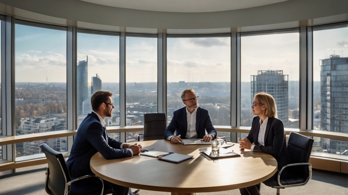 Beispiel Business Team bei der Arbeit